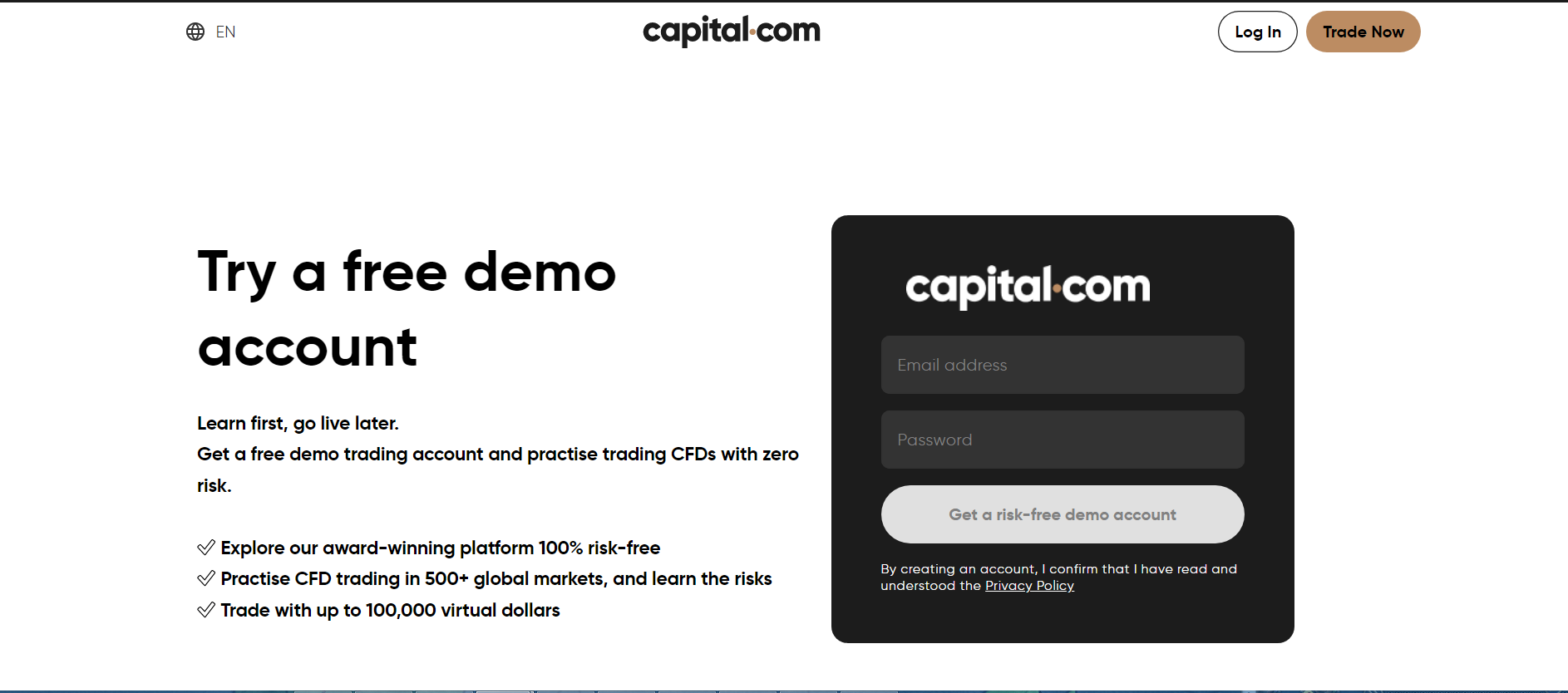 capital.com demokonto eröffnen