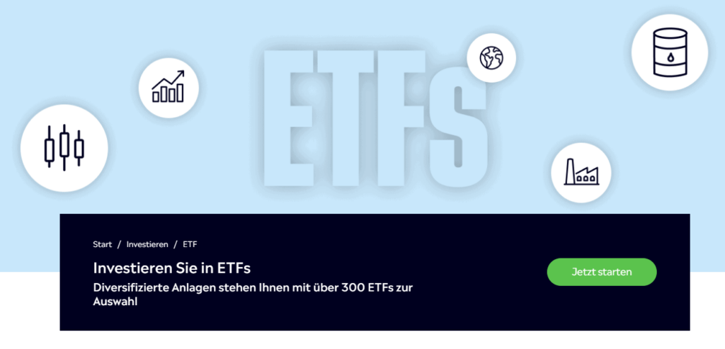 EFT Page von eToro 