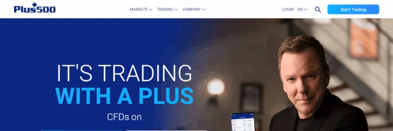 plus500 website screenshot