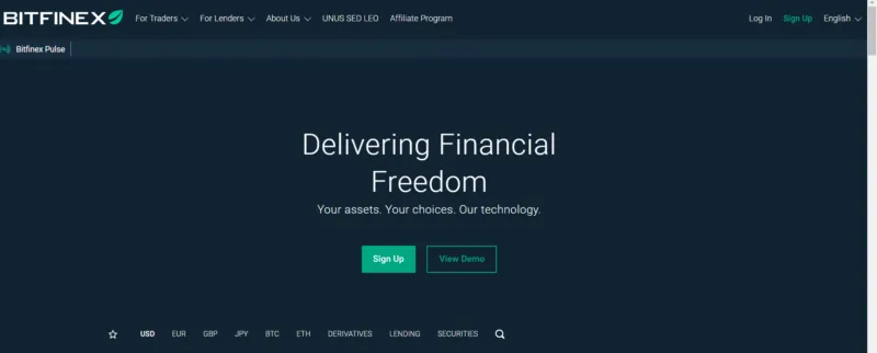 bitfinex website