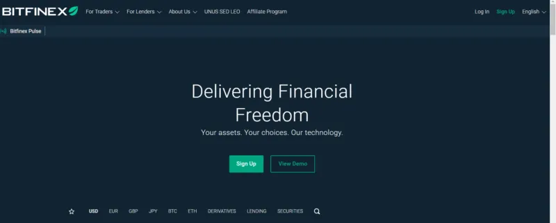 bitfinex website