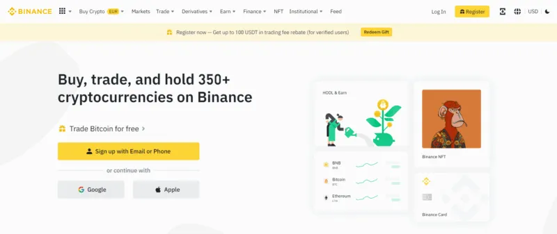 binance website