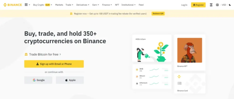 binance website