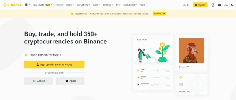 binance website