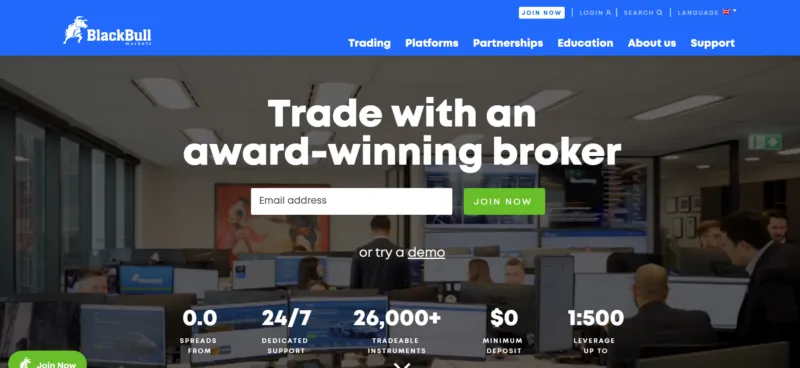 blackbull markets website