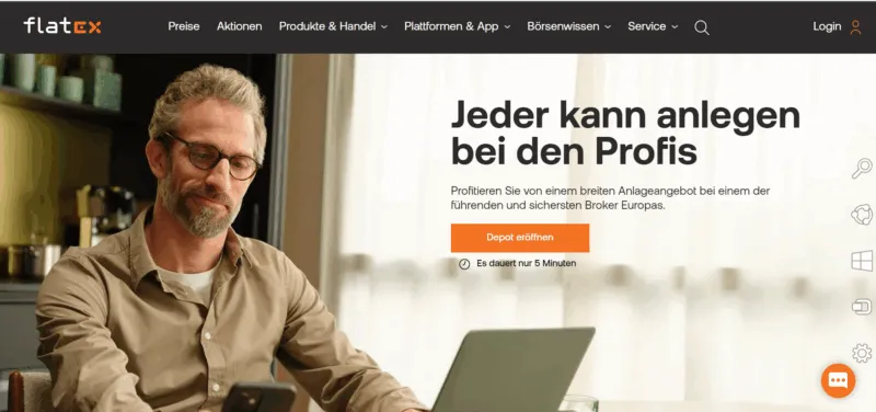 flatex website