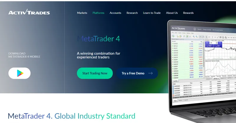 Metatrader 4 bei ActivTrades