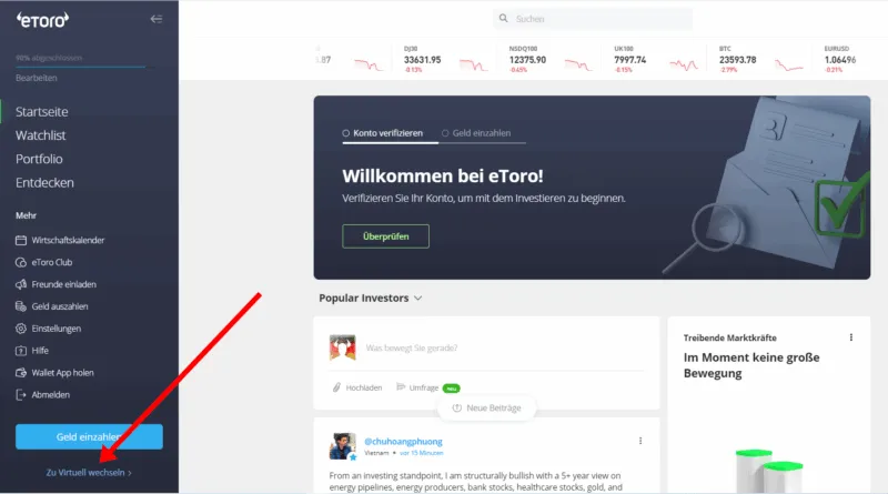 etoro demokonto