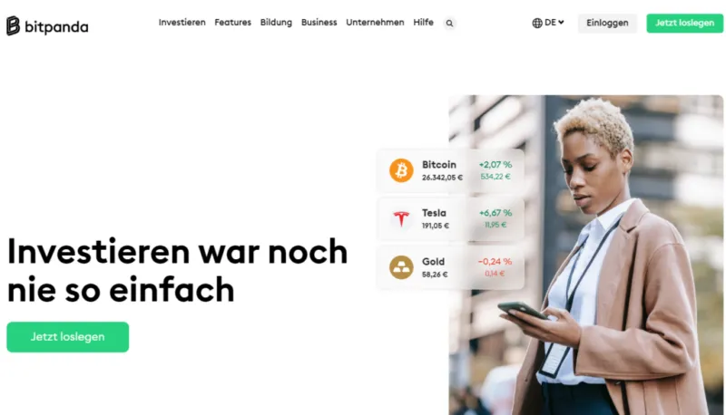 bitpanda Website