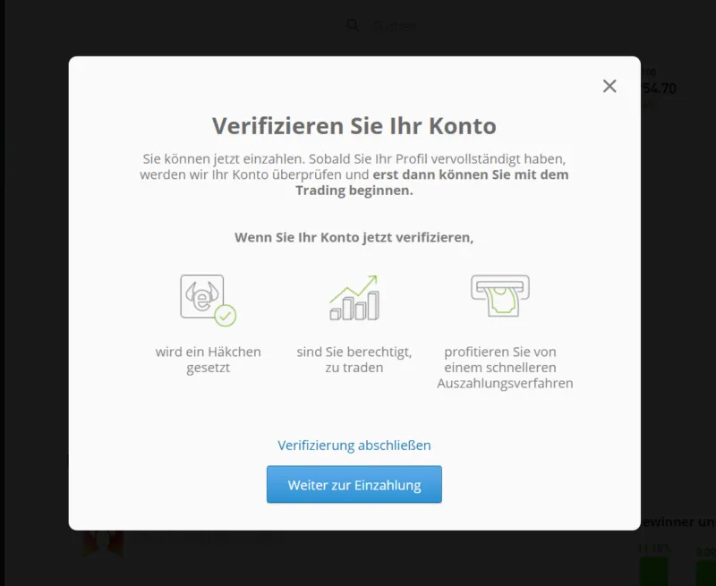 etoro verifizierung