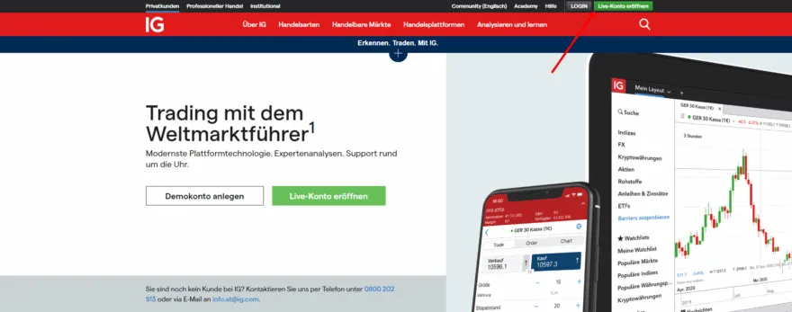 ig konto eröffnen