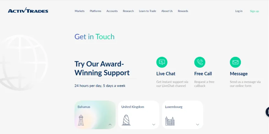 ActivTrades Support