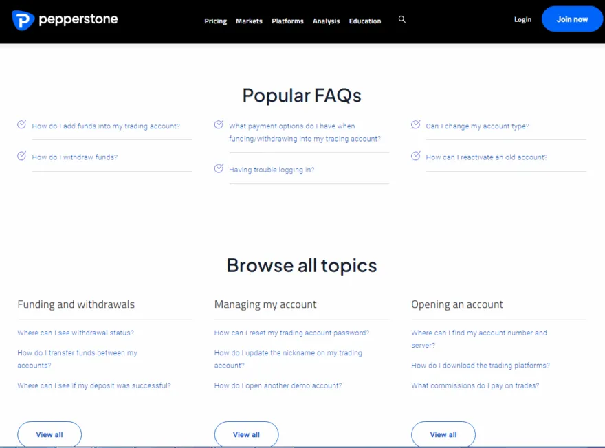 Pepperstone FAQ