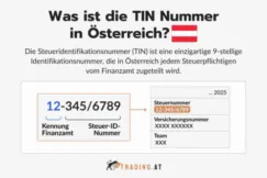 Die TIN Nummer in Österreich: Eine einzigartige 9-stellige Steueridentifikationsnummer (TIN) des Finanzamts.