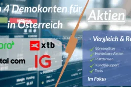 Top 4 Aktien Demokonten in Österreich Vergleich