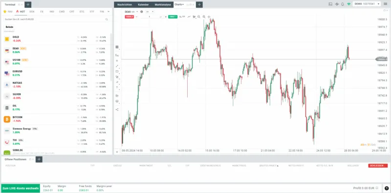 XTB Trading Plattform