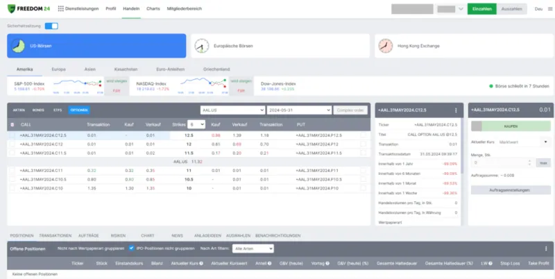 Optionen Trading Bei Freedom 24 in Österreich