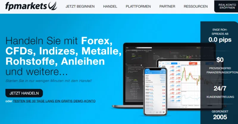 FP Markets Website