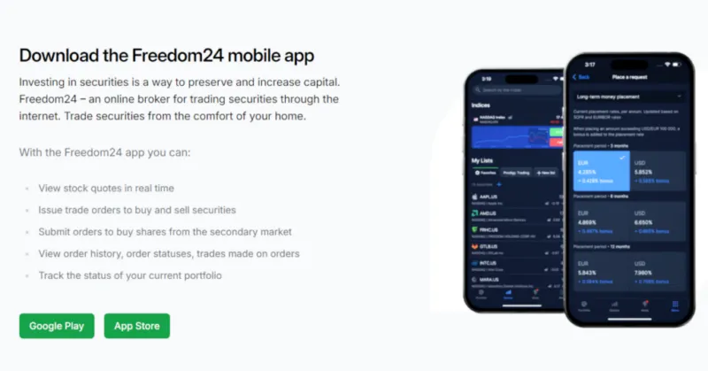 Freedom24 ETF App Infos