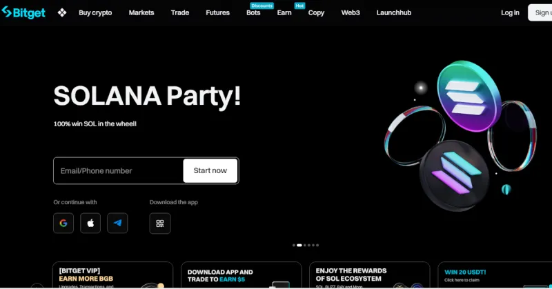 Bitget Krypto Broker Website