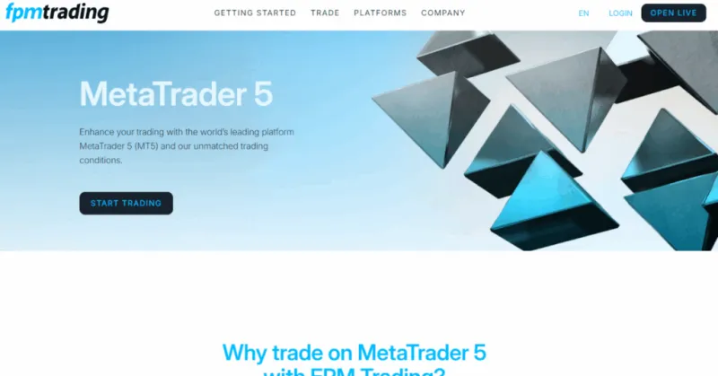 FPM Trading MetaTrader 5 Broker