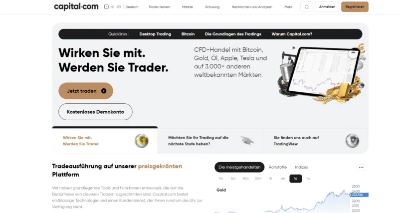 Capital.com Trading Plattform