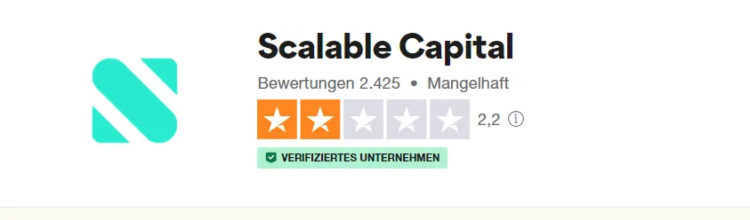 Scalable Capital Erfahrungen Trustpilot