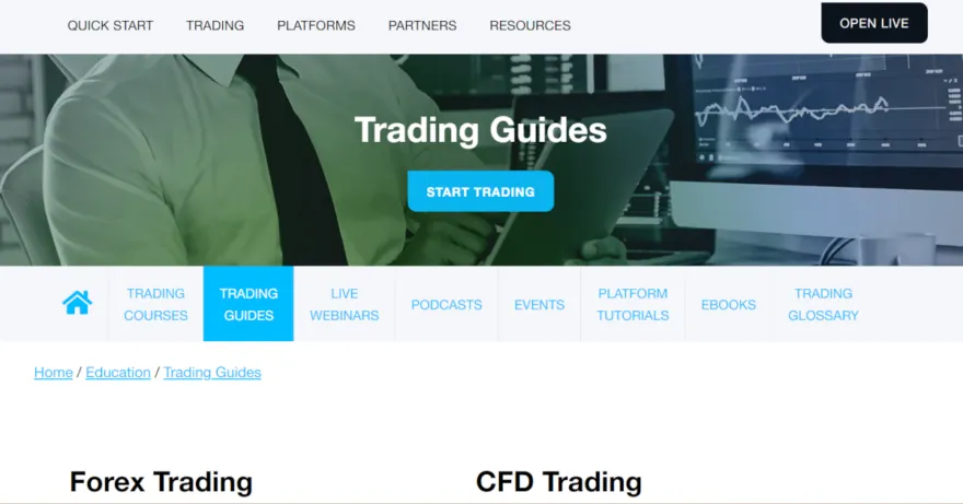 Weiterbildungsbereich von FP Markets